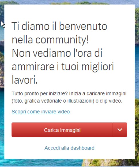 Iscrizione come contributor su Shutterstock, step 6