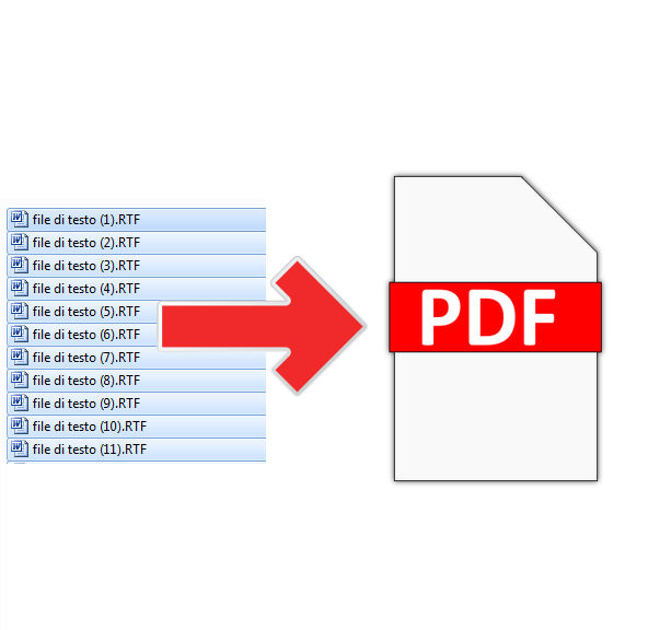 Convertire automaticamente tanti file in PDF con pochi clic