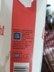 produttore latte uht Eurospin