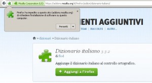 Installare il dizionario italiano su Firefox