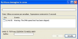 Infrarecorder, inzio della masterizzazione