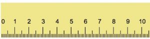 10 cm righello dimensioni reali