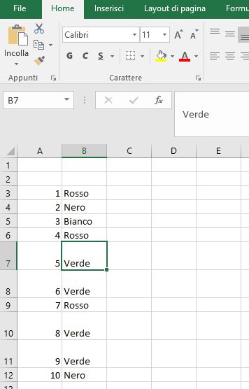 celle con del ritorno a capo prima del contenuto