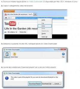 Procedura per scaricare una playlist da Youtube, dal sito ufficiale del programma.