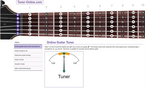 La schermata principale di Tuner-online.com