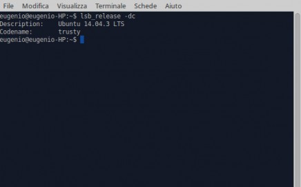 Il comando per conoscere la versione di Linux (in questo caso Ubuntu) da terminale