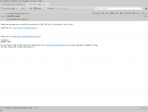 Web2PDF, esempio